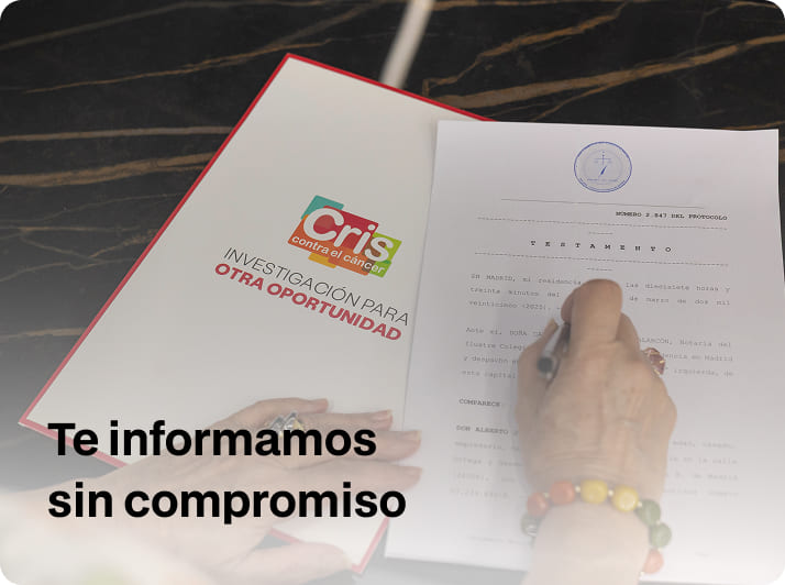 Firma testamento solidario CRIS