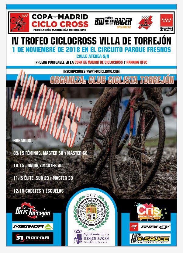 IV trofeo ciclocross villa de Torreon a beneficio de CRIS contra el cáncer
