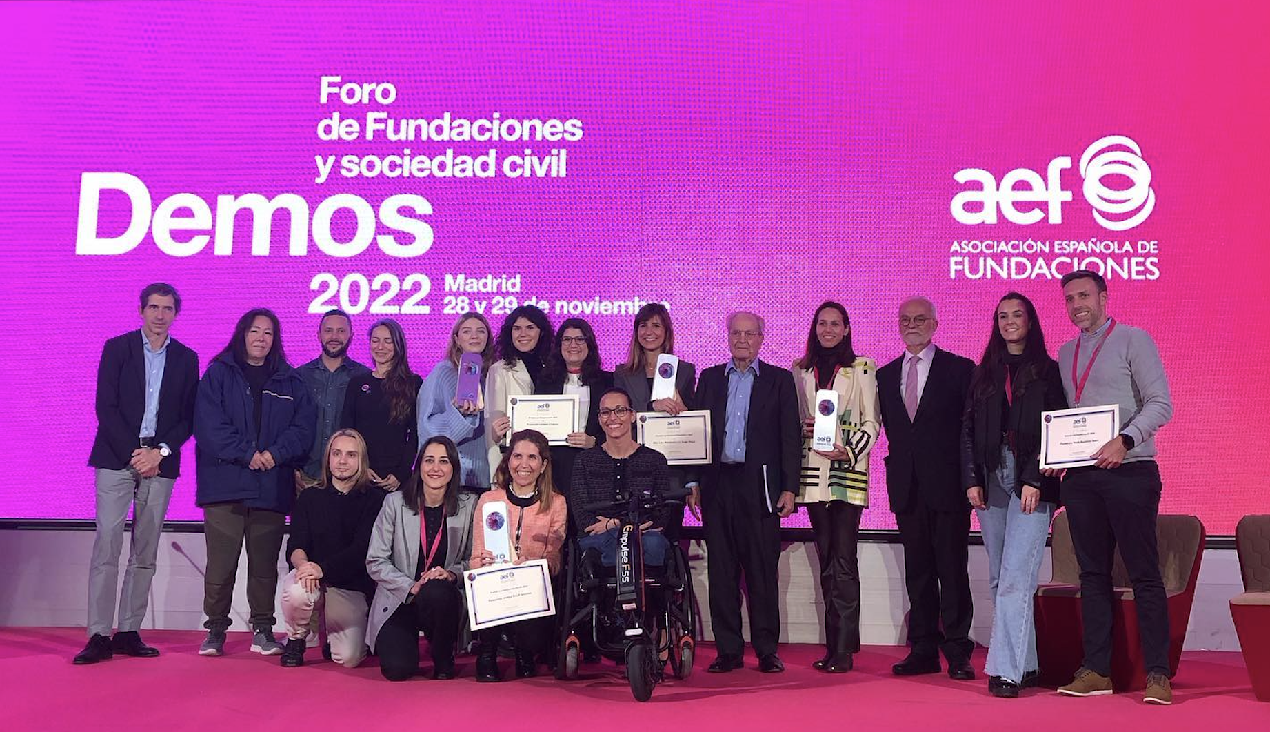Diego and Lola, the philanthropists of Spanish researchers, AEF award.
