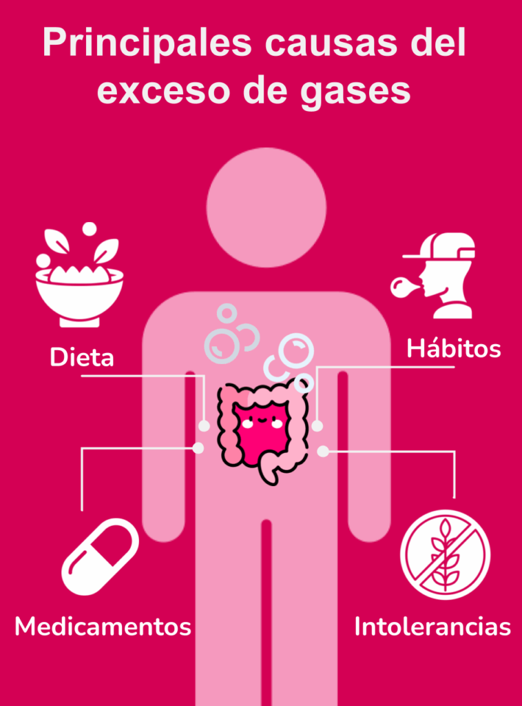 exceso de gases causas